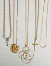 5 Gold Necklaces