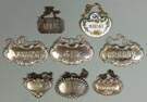 Sterling Silver & Staffordshire Liquor Tags