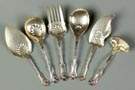 Six Whiting Sterling Silver Serving Pieces -  Imperial Queen Pattern