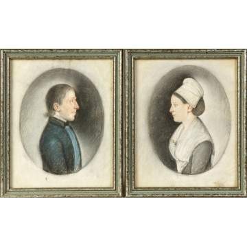 Early 19th Cent. Pastel & Watercolor Miniatures