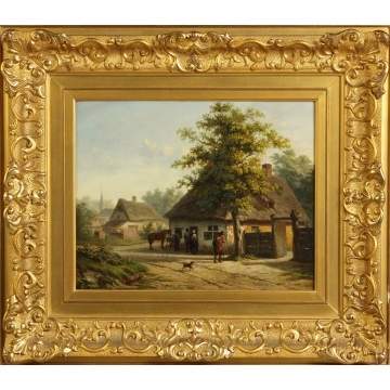Sgn. Peeters, Cottage Scene 