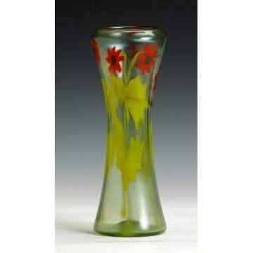 Tiffany Floral Paperweight Vase