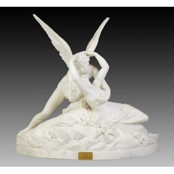 Cupid & Psyche Marble Sculpture