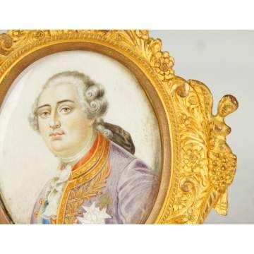 Painting on Ivory of Louis XVI