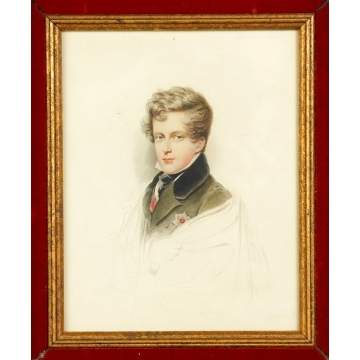 Moritz Michael Daffinger (Austrian, 1790-1849) Duke Of Reichstadt Print