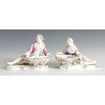 Pair of Meissen Sweet Meat Dishes