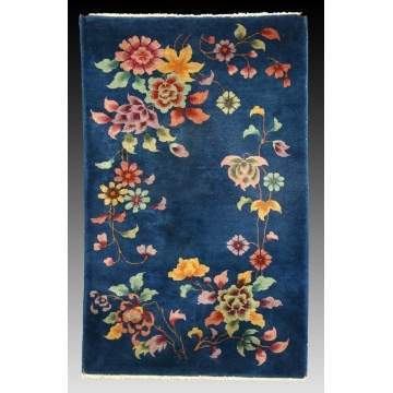 Chinese Rug w/Flowers
