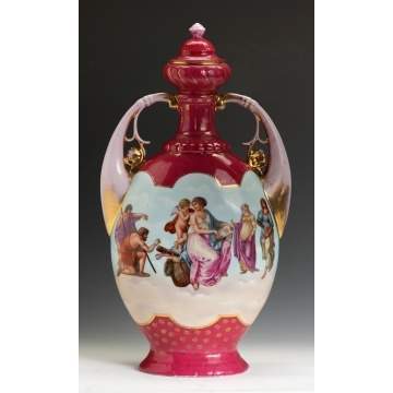 Royal Vienna Handled Vase