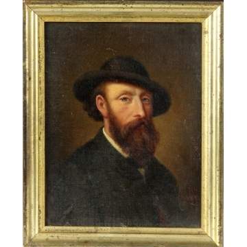Portrait of a bearded man w/hat