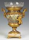 Fine French Gilt Bronze & Champlevé Vase