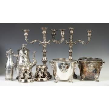 Group of Silver Plate incl. Sheffield