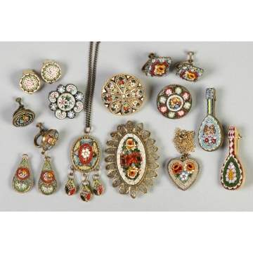 Group of Italian Mosaic Jewelry