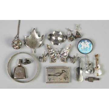 Group of Misc. Silver Jewelry