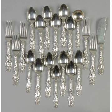 Whiting Sterling Silver Flatware - Lily Pattern