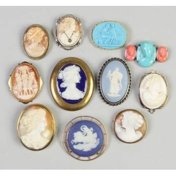 Group of Cameo Pins