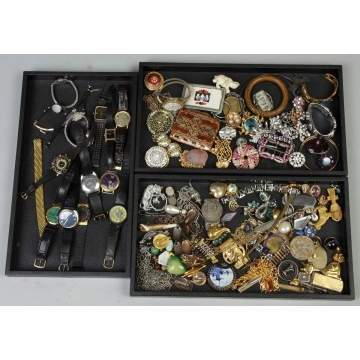 Vintage Costume Jewelry incl. Watches
