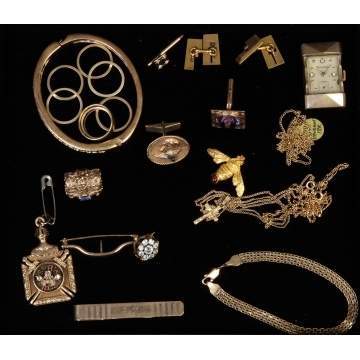 Group of Various Gold Jewelry