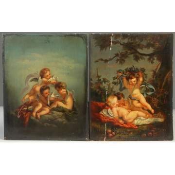 Two 19th cent. Ptgs. of Cherubs