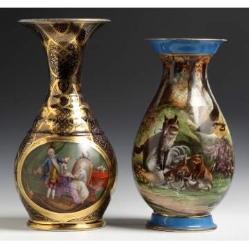 French Porcelain Vases