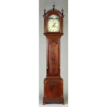Roxbury Inlaid Mahogany Tall case Clock