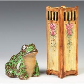 Weller Coppertone Frog & Vase