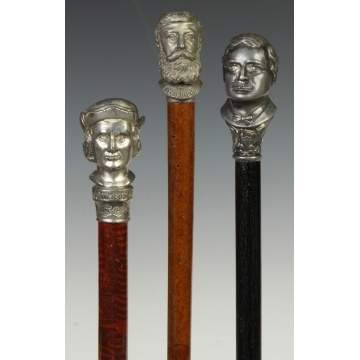 Three Canes with Faces