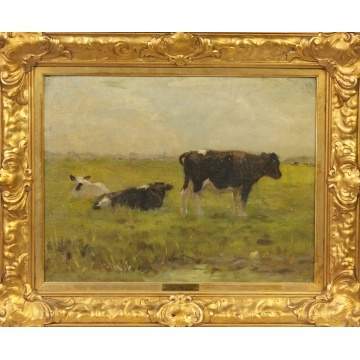 Willem Maris (Dutch, 1844-1910) Cows