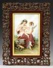 Painting on Porcelain of Cupid & Nude