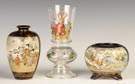 Japanese Satsuma Vases & Continental Vase