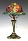Pairpoint Puffy Rose Closed Top Table Lamp