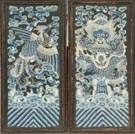 Chinese Embroideries w/Dragon & Phoenix