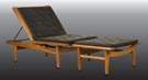Hans Wegner (Danish, 1914-2007) Getama Teakwood Adjustable Lounge Chair & Ottoman