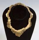 Ed Wiener 18K Gold Hinged Necklace 