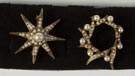 Two Vintage Gold & Pearl Brooches