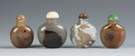 Four Chinese Agate Snuff Bottles