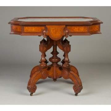 New York Victorian Marble Top Table