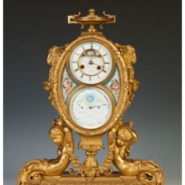 Fine Archile Brocot, Rue D'Orleans, Paris, Shelf Clock