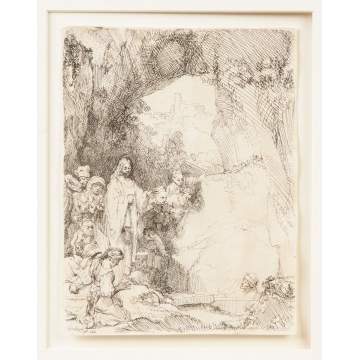 Rembrandt van Rijn (Dutch, 1606-1669) "The Raising of Lazarus"