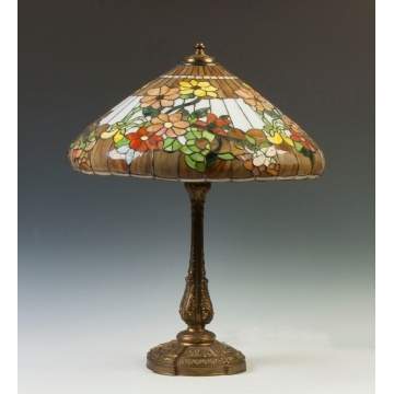Wilkinson Floral Glass Leaded Lamp