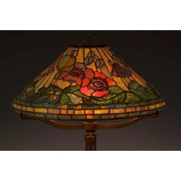 Fine Tiffany Studios Poppy Lamp