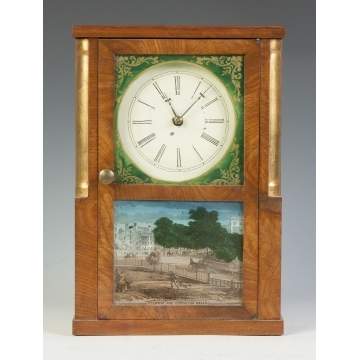 Miniature Shelf Clock, Sold by George Bowman, New Haven, Columbus, OH, 