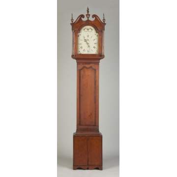 New England Cherry Tall Case Clock