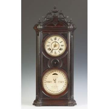 Ithaca Calendar Shelf Clock, Emerald #5