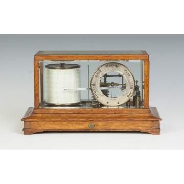 Barograph with Glass Sides