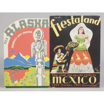 Alaska & Mexico Vintage Travel Posters