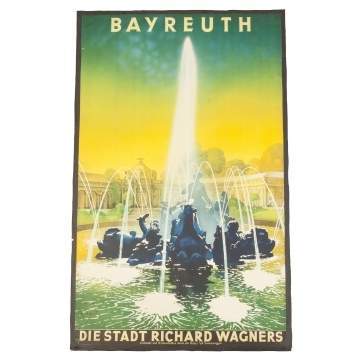 Bayreuth Vintage Travel Poster