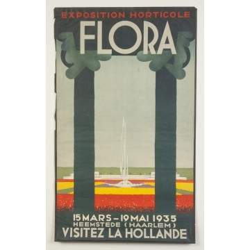 Exposition Horticole Flora Vintage Travel Poster