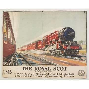 The Royal Scot Vintage Travel Poster