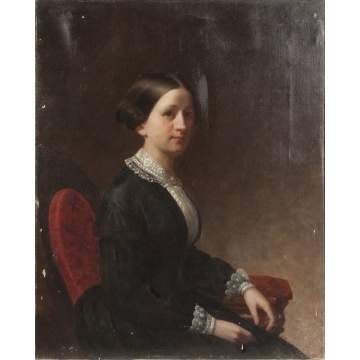 Portrait of a Young Lady in a Victorian Chair