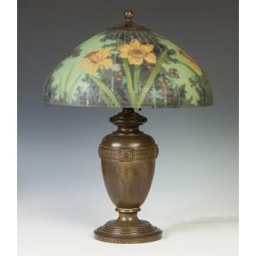 Handel Daffodil Lamp with Chipped Ice Shade